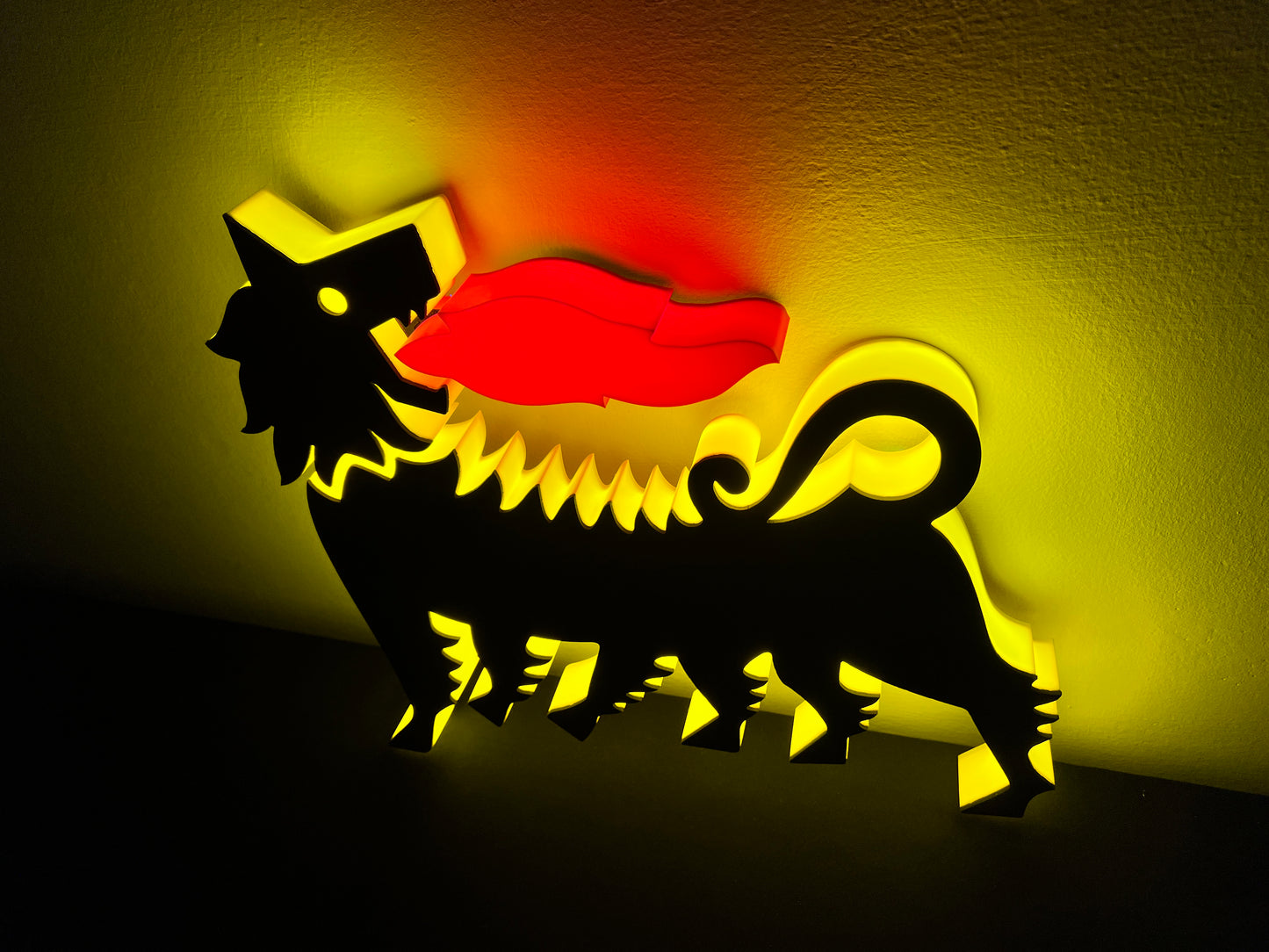 Insegna luminosa Eni