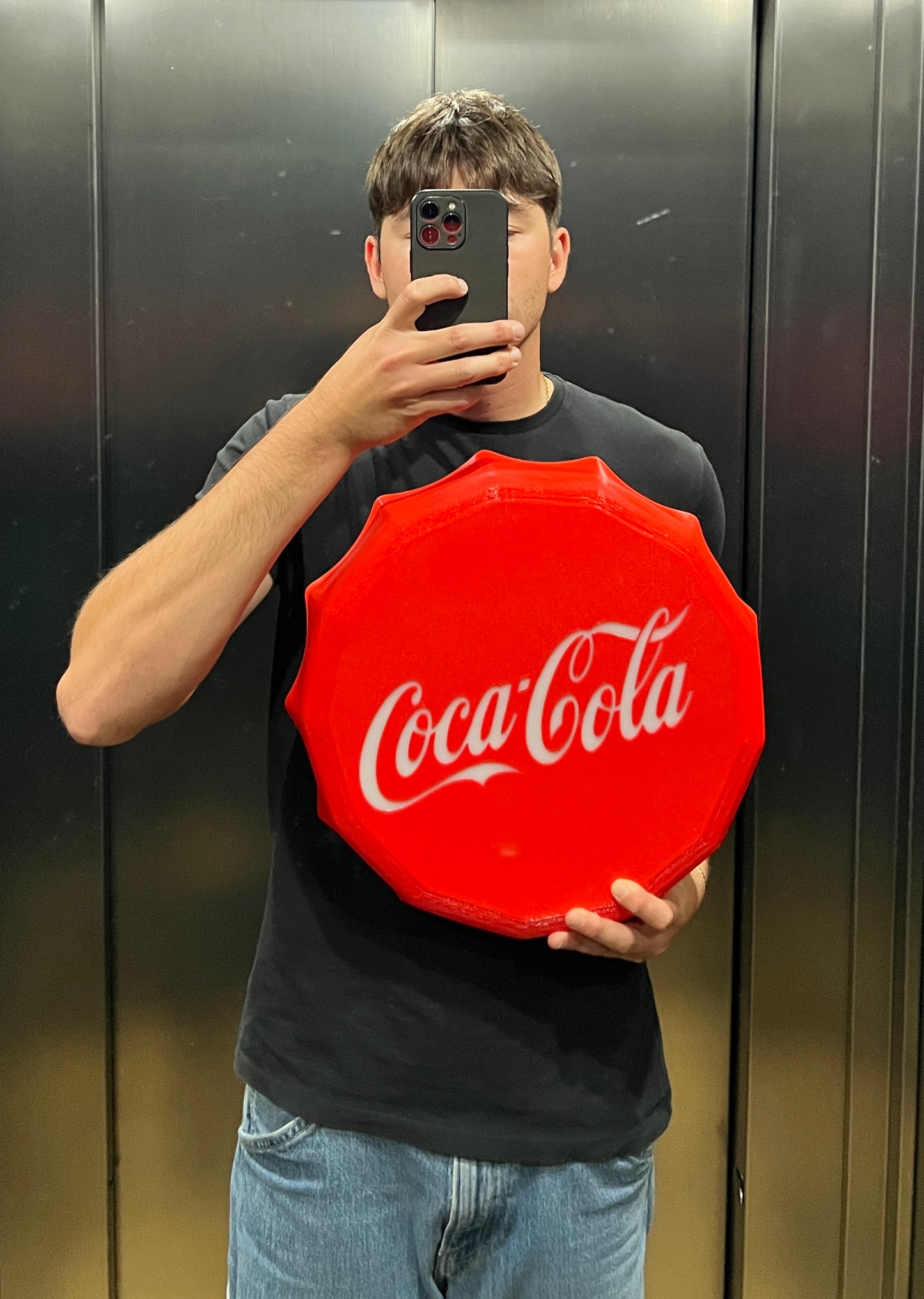 Illuminated Coca Cola sign