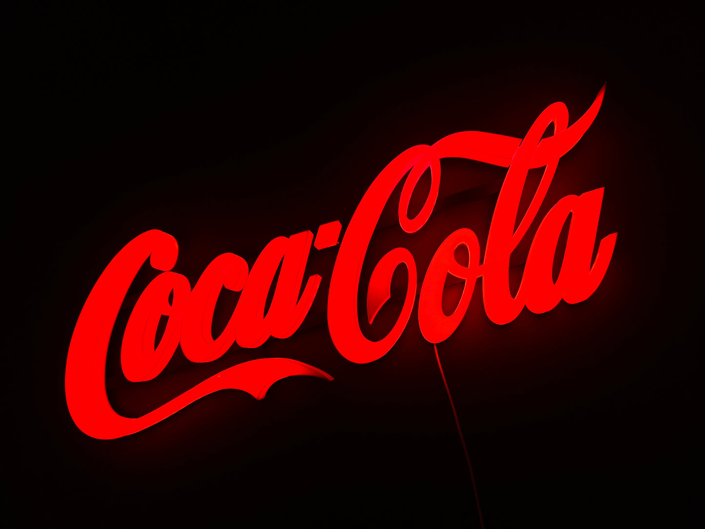Insegna luminosa Coca Cola