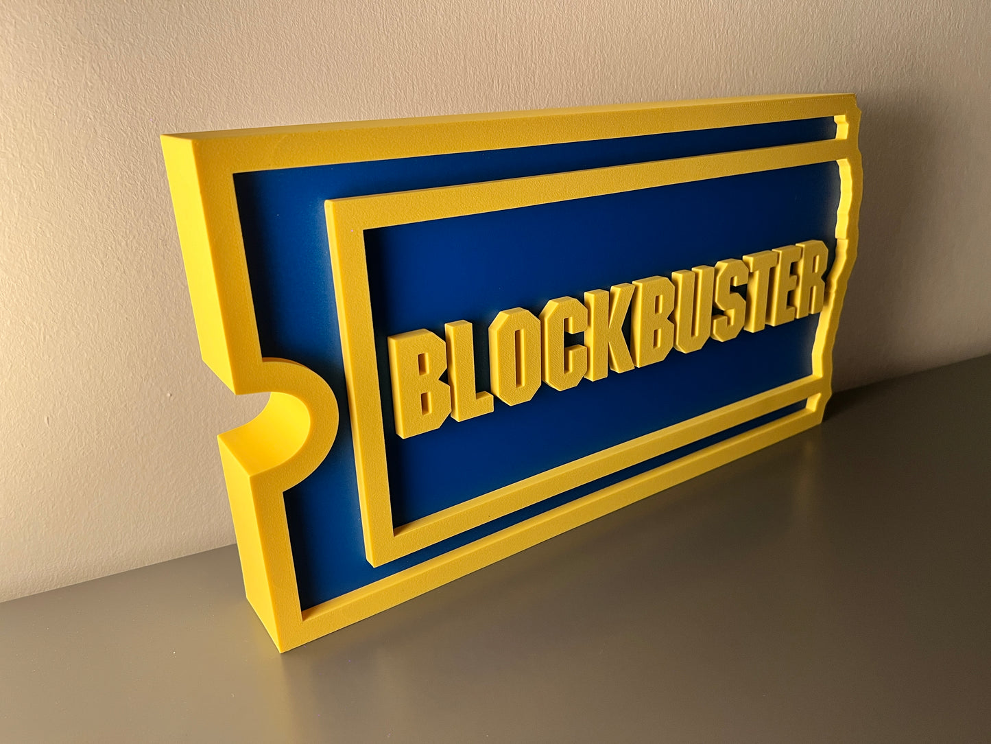 Blockbuster illuminated sign