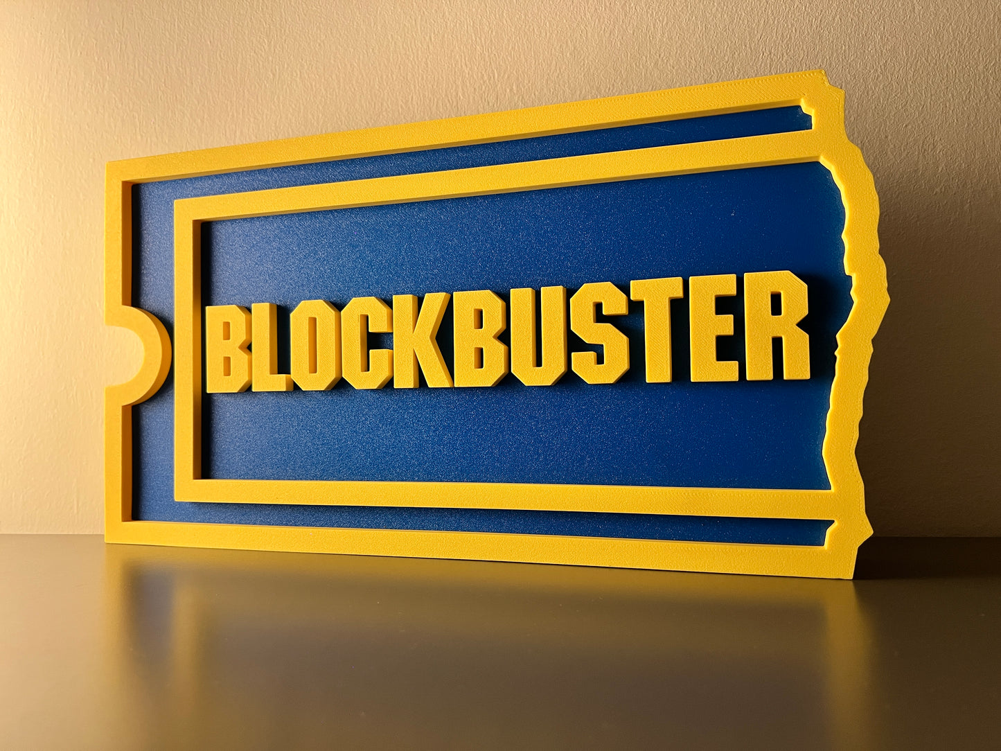 Blockbuster illuminated sign