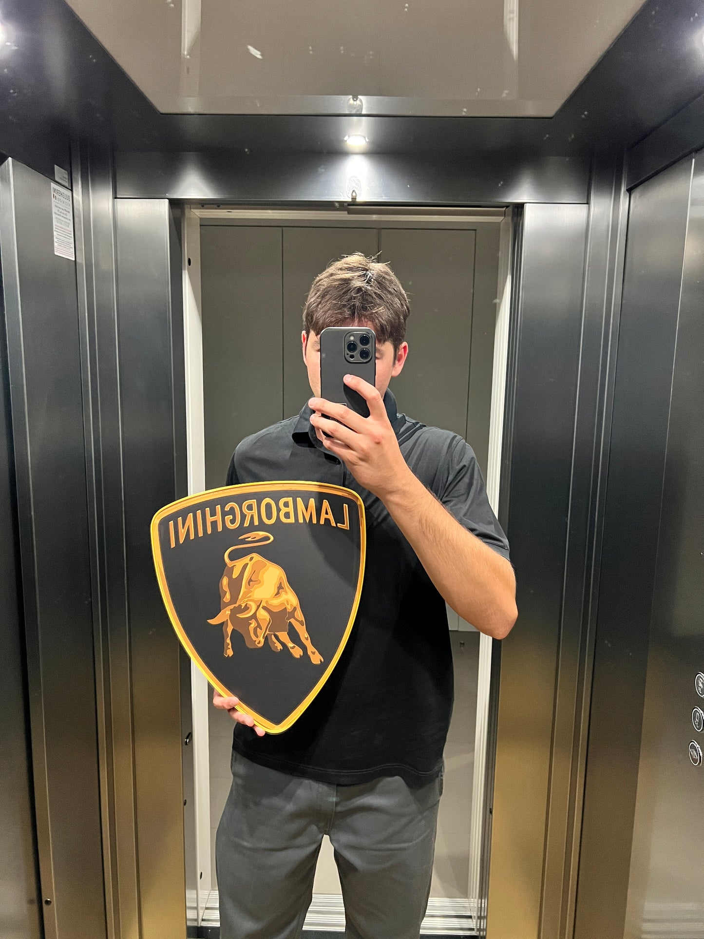 Lamborghini luminous sign