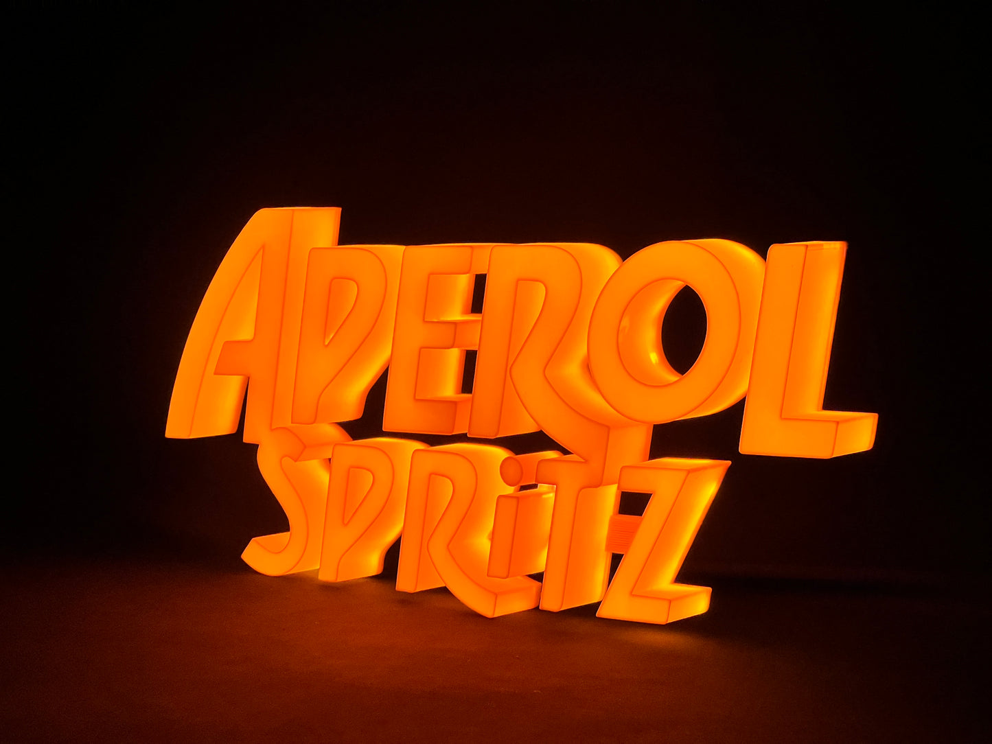 Aperol Spritz illuminated sign