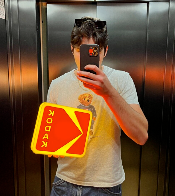 Kodak illuminated sign