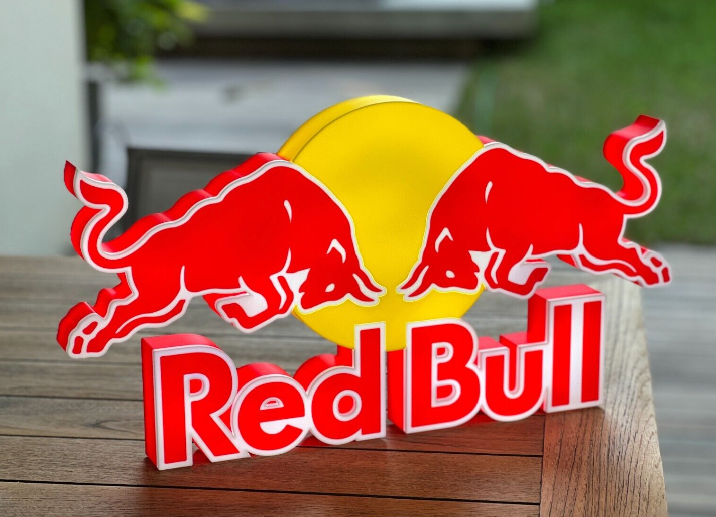 Red Bull illuminated sign