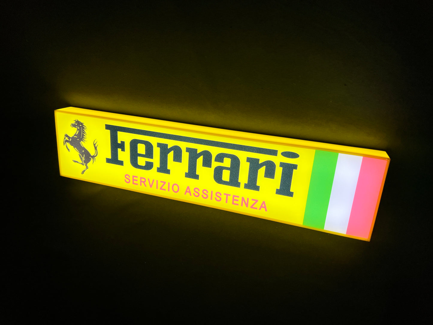 Insegna luminosa Ferrari Servizio Assistenza