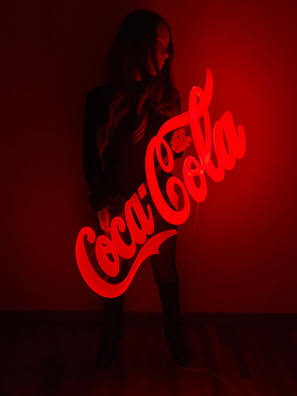 Insegna luminosa Coca Cola
