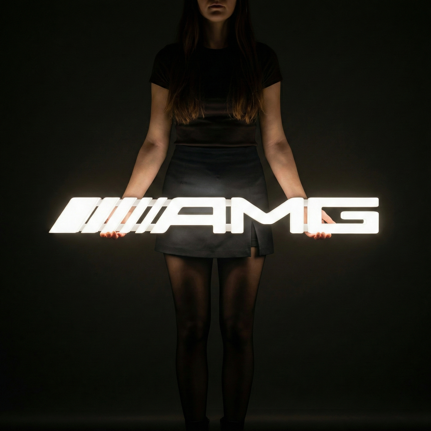 Insegna luminosa Mercedes AMG