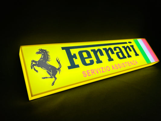 Insegna luminosa Ferrari Servizio Assistenza