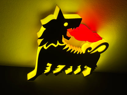 Insegna luminosa Eni