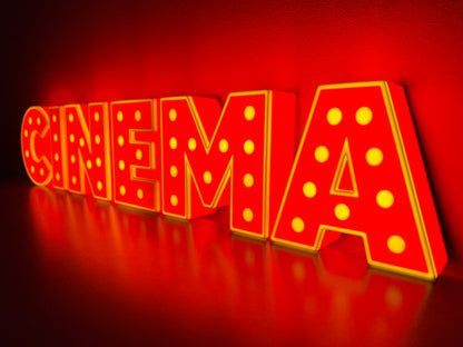 Insegna luminosa Cinema