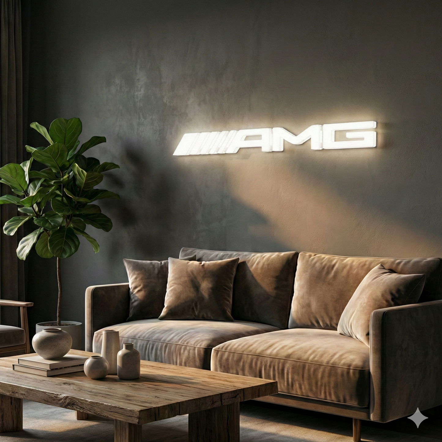 Insegna luminosa Mercedes AMG