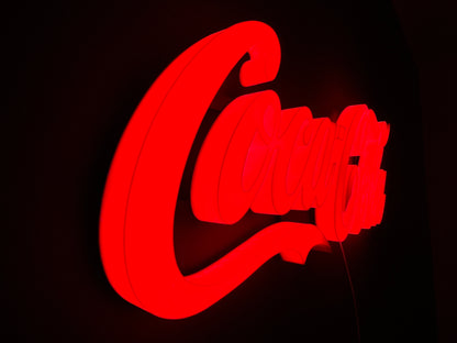 Insegna luminosa Coca Cola