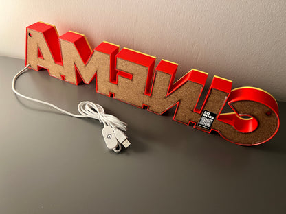 Insegna luminosa Cinema