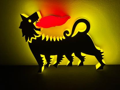 Insegna luminosa Eni