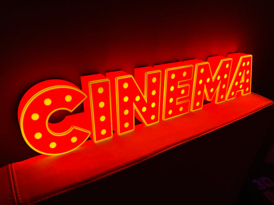 Insegna luminosa Cinema