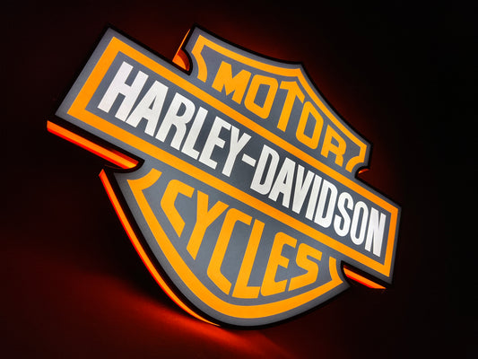 Harley Davidson illuminated sign