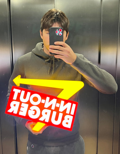 In-N-Out Burger lighted sign