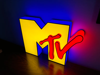 Insegna luminosa Mtv