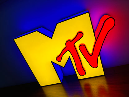 Insegna luminosa Mtv