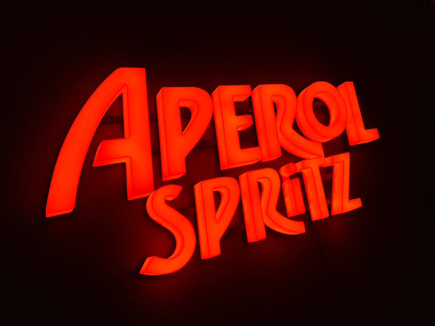 Insegna luminosa Aperol Spritz