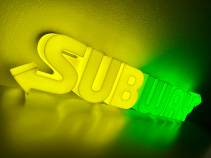 Insegna luminosa Subway
