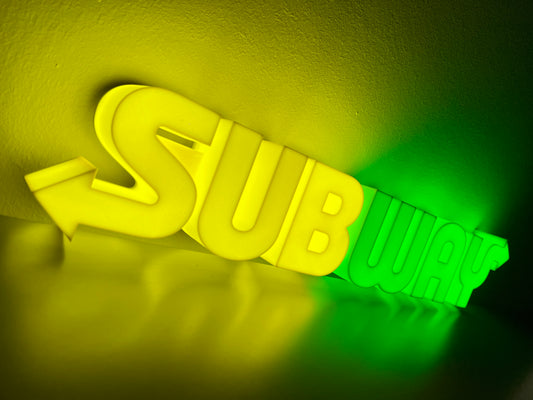 Insegna luminosa Subway