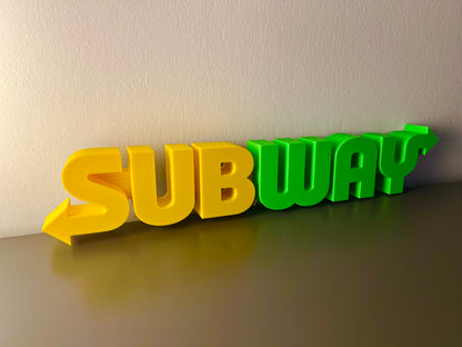 Insegna luminosa Subway