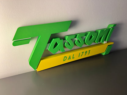 Insegna luminosa Tassoni cedrata