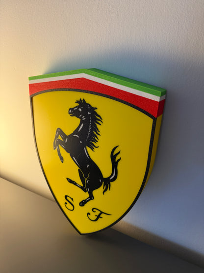 Insegna luminosa Ferrari scudetto