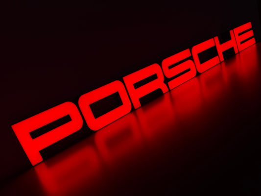 Insegna luminosa Porsche