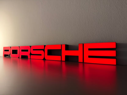 Insegna luminosa Porsche