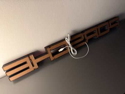 Insegna luminosa Porsche