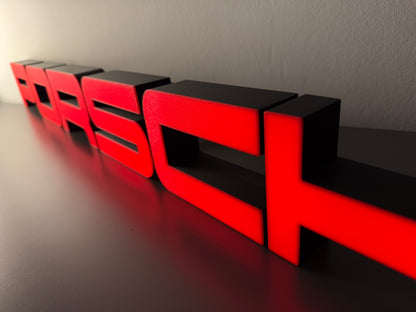 Insegna luminosa Porsche