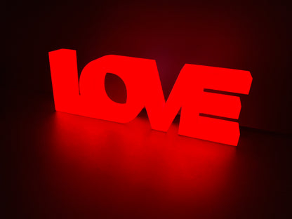 Love illuminated sign