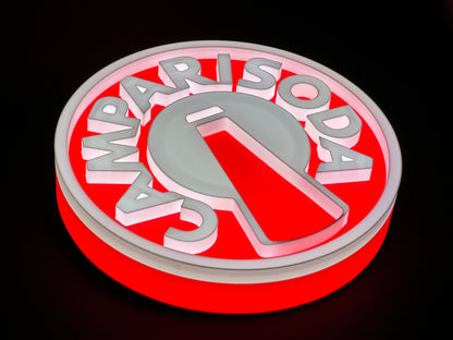 Campari Soda illuminated sign