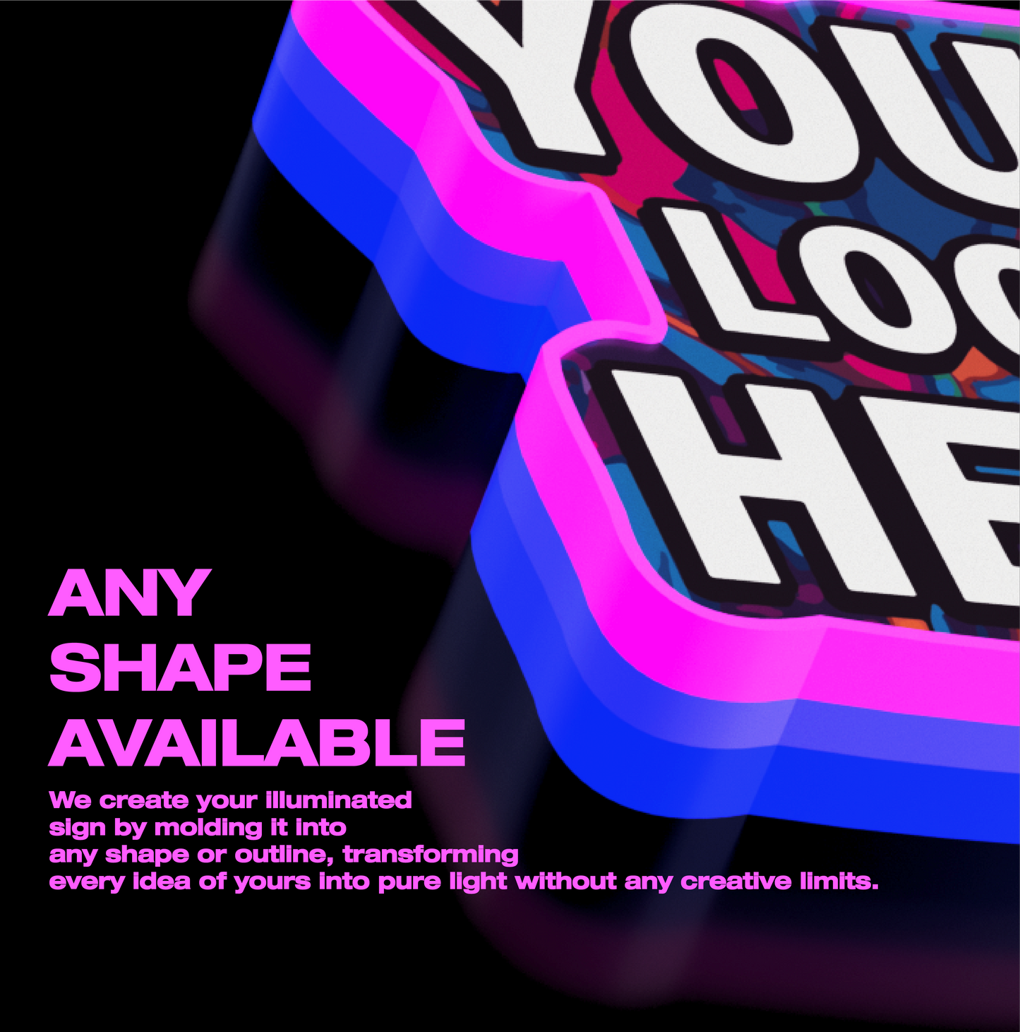 Insegna luminosa personalizzata