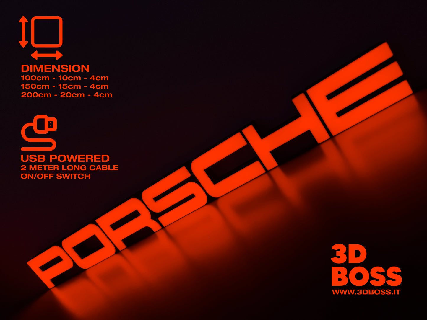 Insegna luminosa Porsche