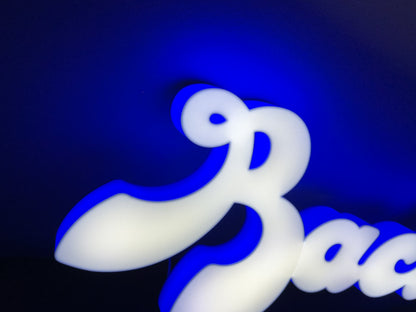 Insegna luminosa Baci Perugina