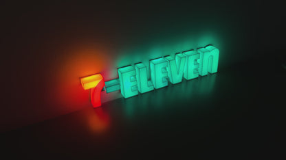 Insegna luminosa 7 Eleven