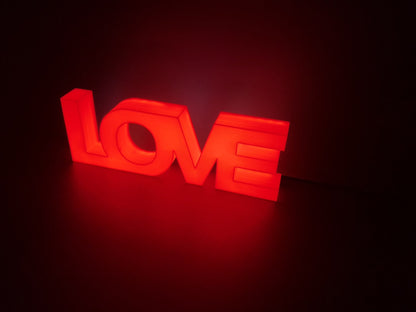 Love illuminated sign