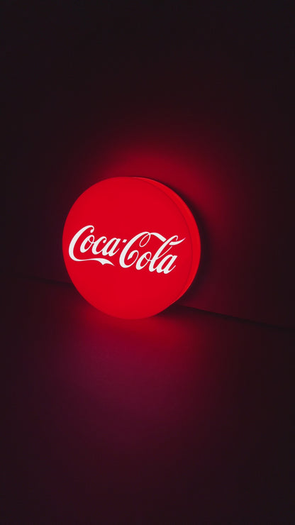 Insegna luminosa Coca cola