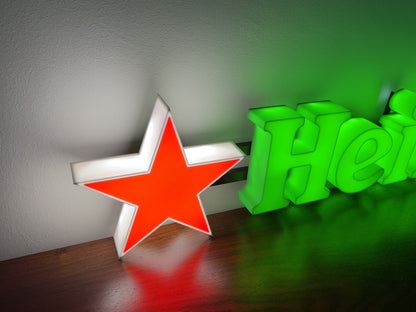 Insegna luminosa Heineken