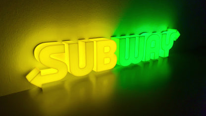 Insegna luminosa Subway